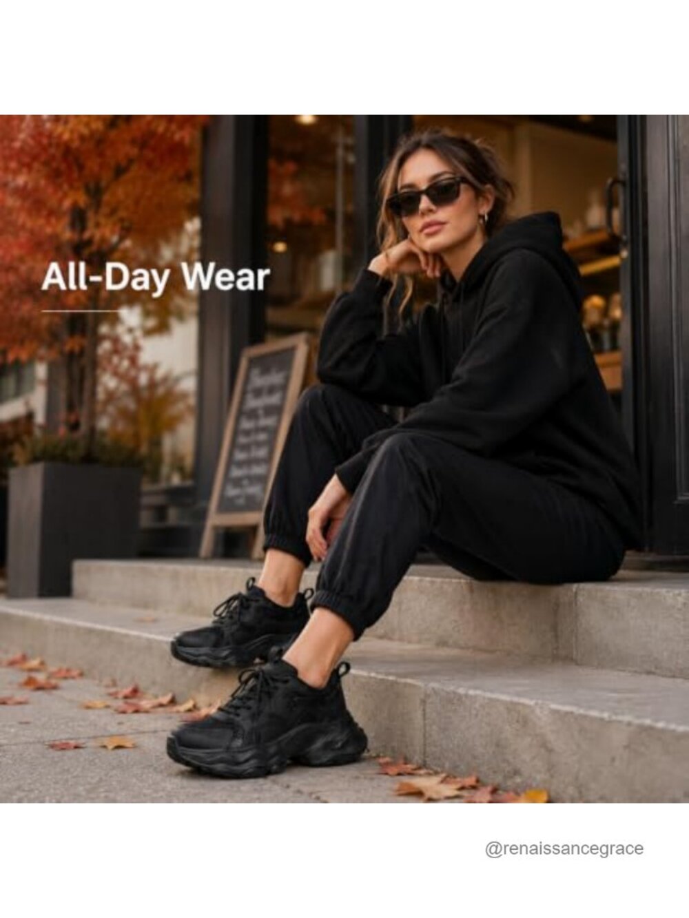 Women's Wide Toe Box Chunky Sneakers Breathable Mesh Platform Dad Shoes Non
